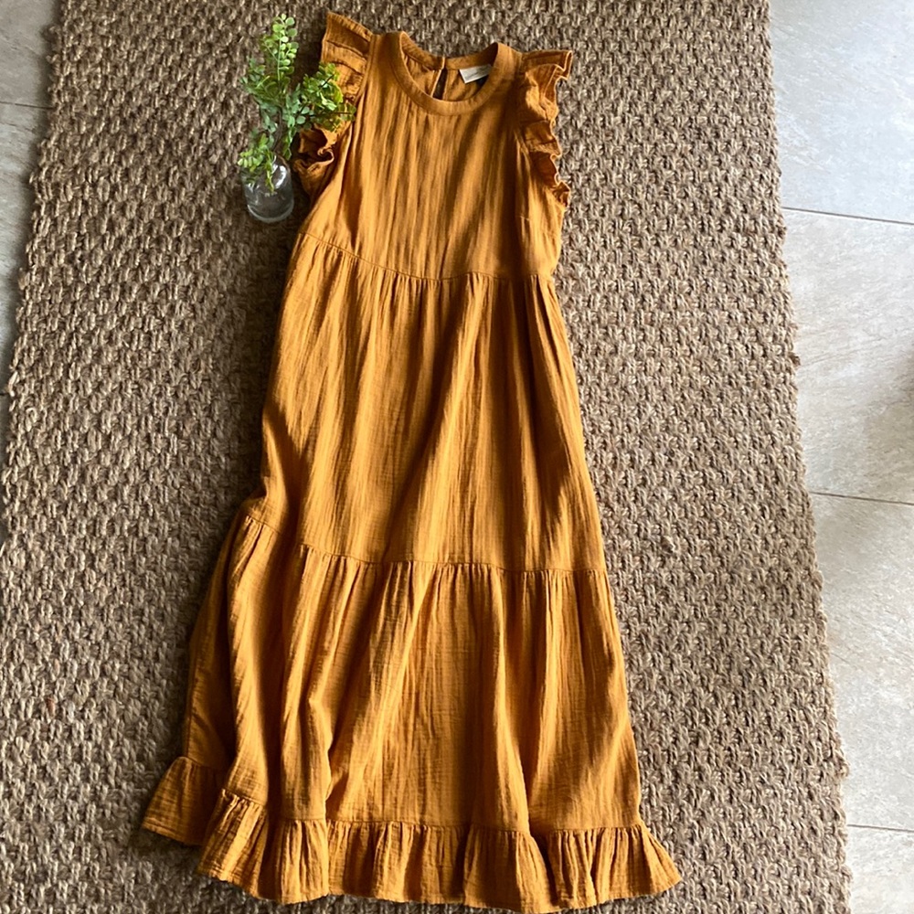 Womens gauze flutter dress universal thread